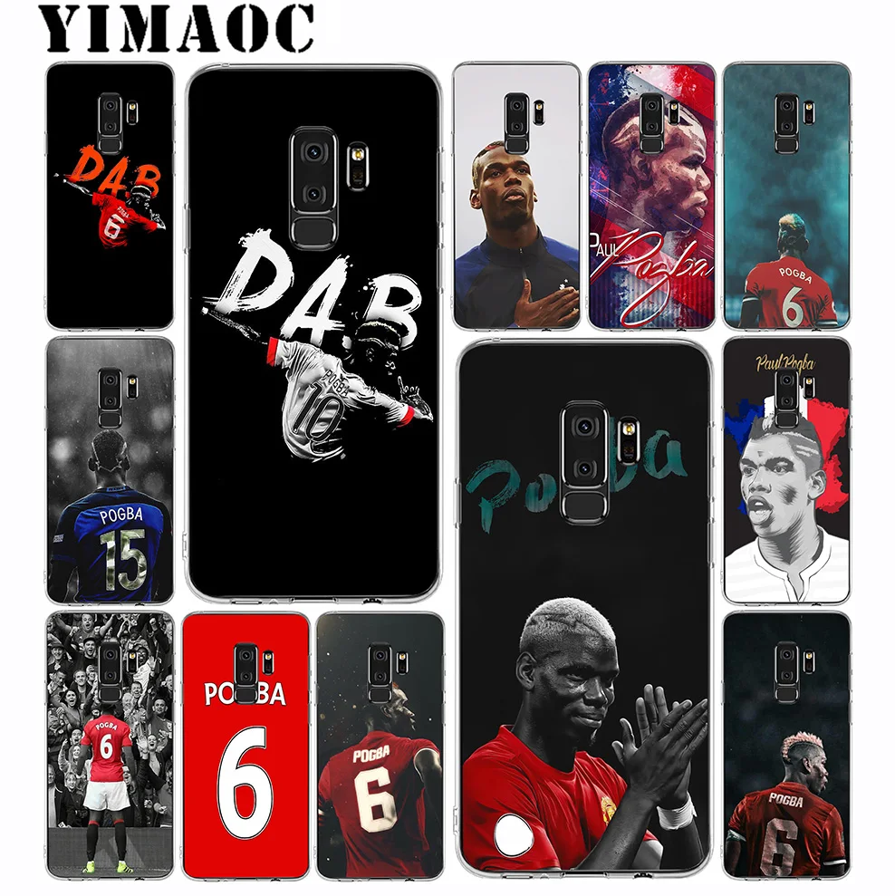 YIMAOC Paul Pogba Dab Soft Silicone Case for Samsung Galaxy A5 A6 Plus A7 A8 A9 2018 J3 J5 J6 J7 2016 2017 EU Version |