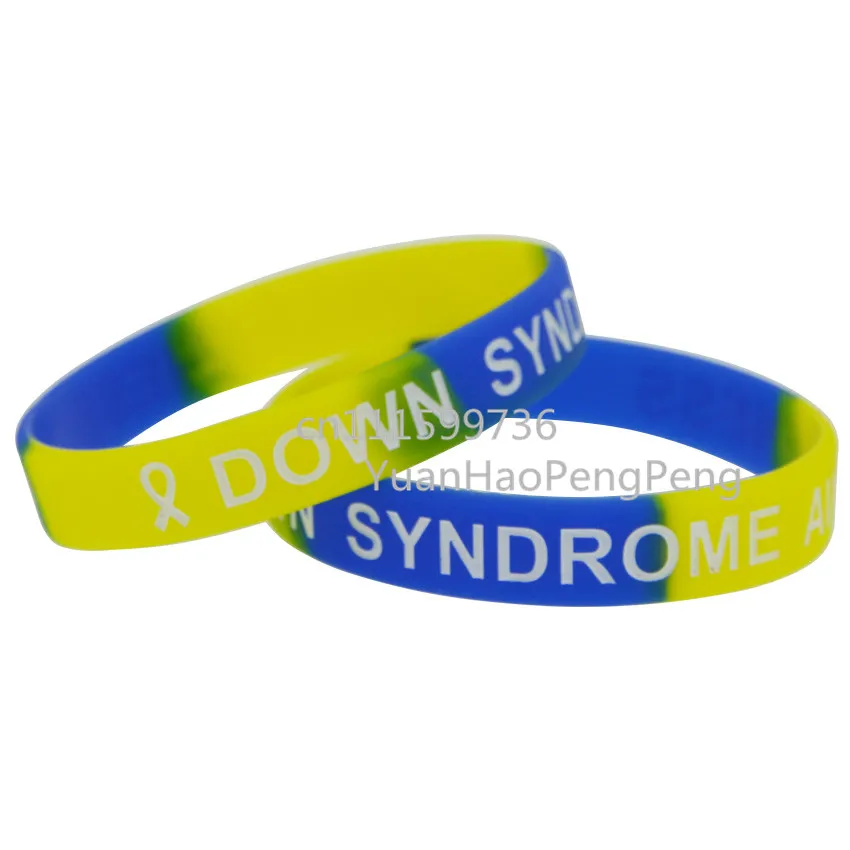 1piece Down Syndrome Awareness Support Subsection Colour Silicone
