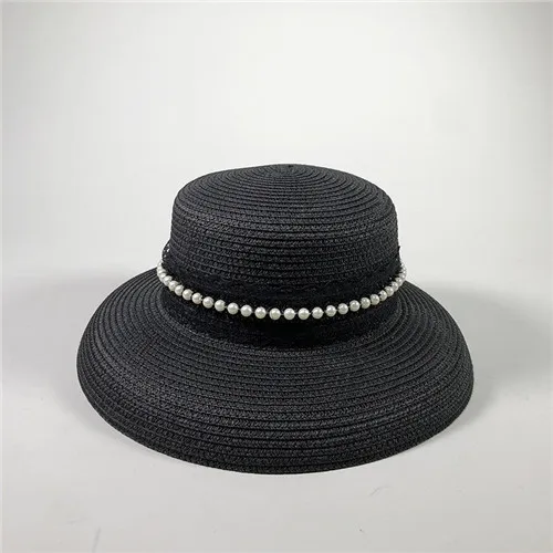 Для женщин пляжные солнечные шляпы для дам новые летние приморский Зонт колокол тип кружева досуг соломенная шляпа отпуск в Корейском стиле Женская солнцезащитная Кепка - Цвет: 7