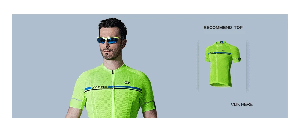 Santic Для мужчин Велоспорт мягкий велотрусы Pro Fit Лето импортировано из Италии тканевая Подушка Pad дышащая одежда для езды на велосипеде C05081