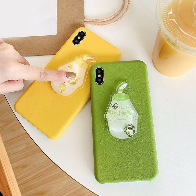 

Pohiks Dynamic Liquid Avocado Phone Case Cover For iPhone XS Max XR X 6 7 8 Plus TPU Fruit Coque Capa For iphone 7 8 6 6s Fundas