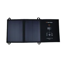 11W Portable Solar Charger Foldable PowerBank Outdoor Portable Solar Panel Charger for Cell Phone Mobile Phone MP3 USB Charger
