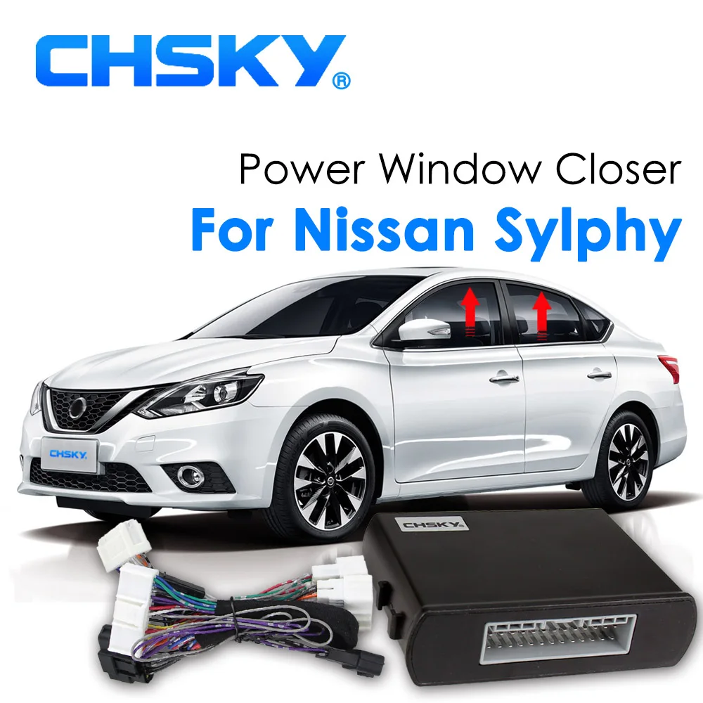 CHSKY автомобиля Мощность окна Roll up ближе для Nissan Sylphy G11 B17 левым стекло удаленно