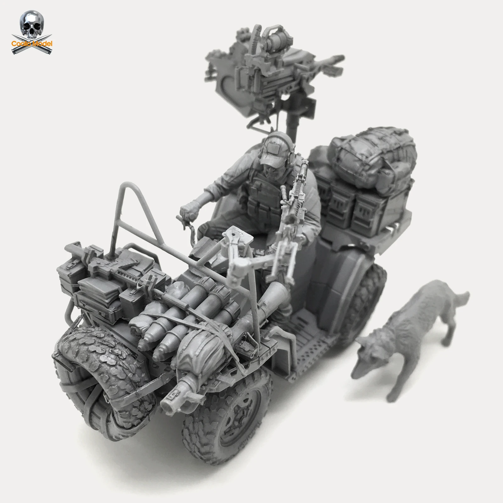 수지 모델 자체 조립 DXC-06, 미국 해군 씰 및 지형 차량 (D 세트), 1/35 수지 키트