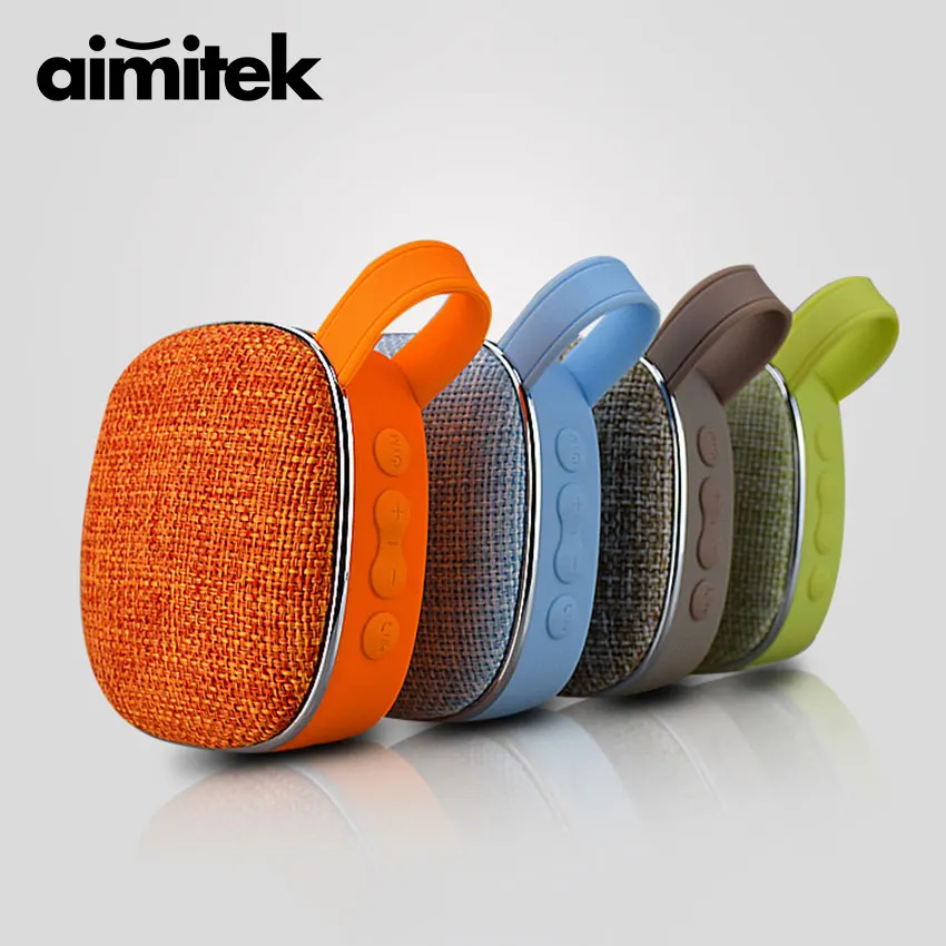 Aimitek X25 Мини Bluetooth динамик беспроводной портативный тканевый MP3 плеер с микрофоном