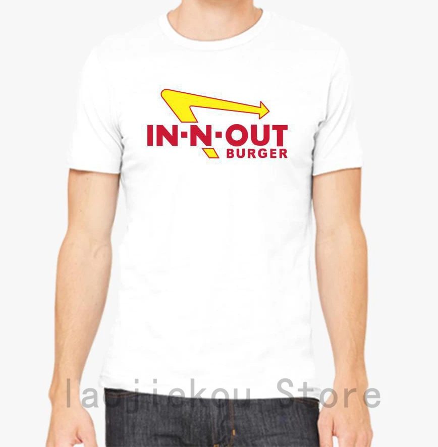 

In N Out Burger Logo T shirt men tshirt women tops tee 100% cotton funny print O-neck Short Sleeve t-shirt