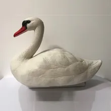 1 шт. охотничья белая приманка садовая пластиковая пруд Гусь Декор Белый лебедь домашнее животное украшение для сада одежда аксессуары Прямая