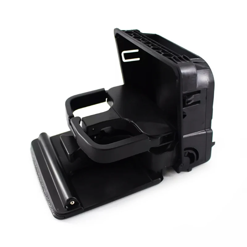JEAZEA Black Rear Drink Holder Center Armrest Cup Holder For VW Jetta