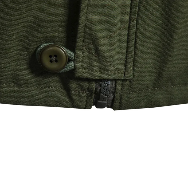 Cheap New Military Jacket Men Autumn Spring Cotton Jacket with Hood Fall Hoodie Coat Green Winter Cargo Jaqueta Male Clothing