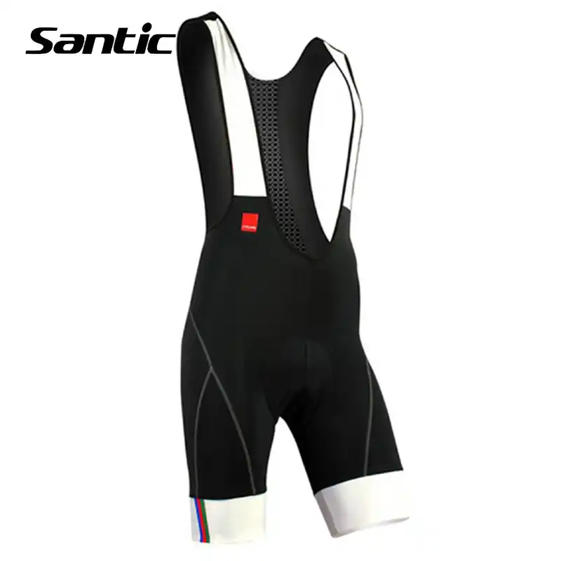 SANTIC C05031, новинка, мужские MTB велосипедные шорты, крутые, Chinlon, одежда, обтягивающие, 3D, с подкладкой, для велосипеда, подтяжки, Размеры S ~ 3XL - изображение