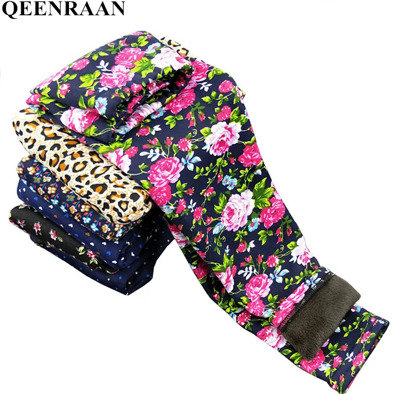 

Autumn Winter Plus Velvet Warm Leggings For Girls 2018 New Fashion Babys Girls Flower Leopard Print Pants Children's Clothing