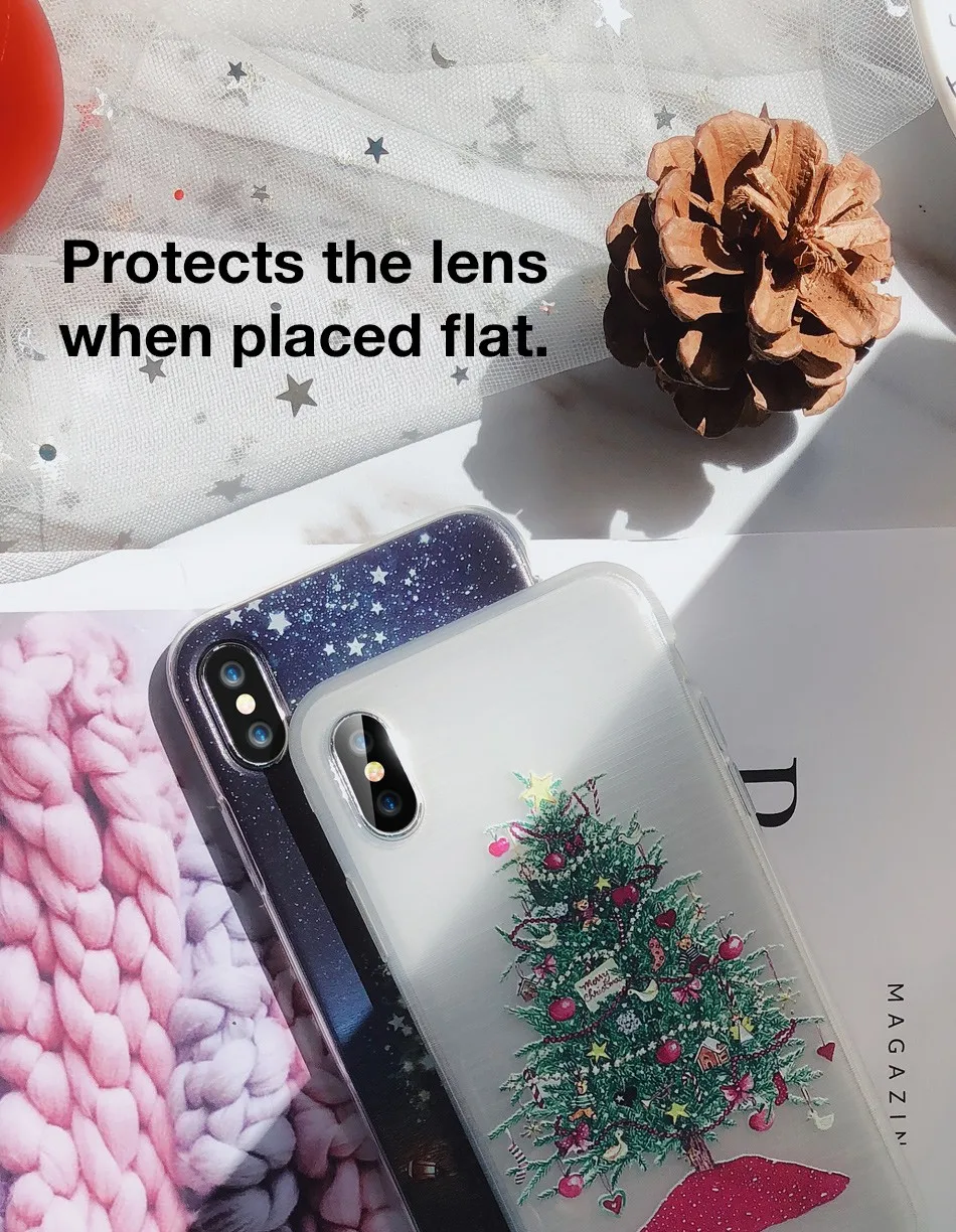 Caseier чехол для iPhone 6 6s Plus Merry Новогодние товары прекрасный рельеф Капа Мягкие TPU Коке для iPhone 6 6s Plus Одежда высшего качества Fundas Капа чехол на айфон 11 Pro Max чехол на айфон 7 8 Plus X XS MAX XR