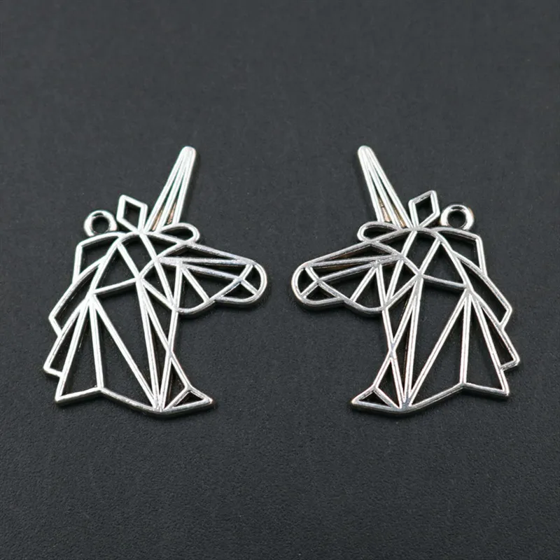 

WKOUD 10pcs Antique Silver Unicorn Charm Alloy Pendant Vintage Necklace Bracelet DIY Metal Jewelry Handmade A1809