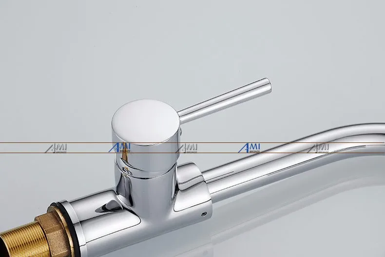 Хромированный полированный Смесители для кухни 360 Поворотный кран латунный смеситель бассейна раковина смеситель 8076c