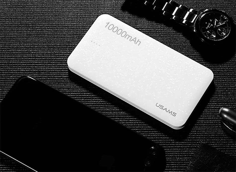 Блок питания CD21 USAMS Mosaic ультра тонкий 10000mAh банк питания для iPhone 5 6 7 8X samsung мобильный телефон для Xiaomi