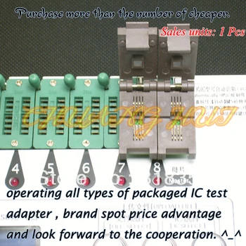 

QFN8/WSON8 Programmer Adapter SPI FLASH Programmer Adapter for SPI-FLASH Programmer Adapter 25XXX eeprom flash Adapter