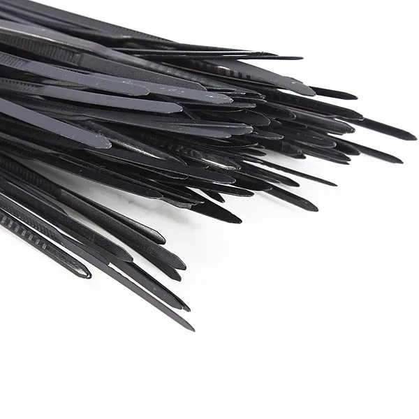 100pcs Black Self Locking Cable Tie High Quality Nylon Fasten Zip Wire Wrap Strap 3x200mm