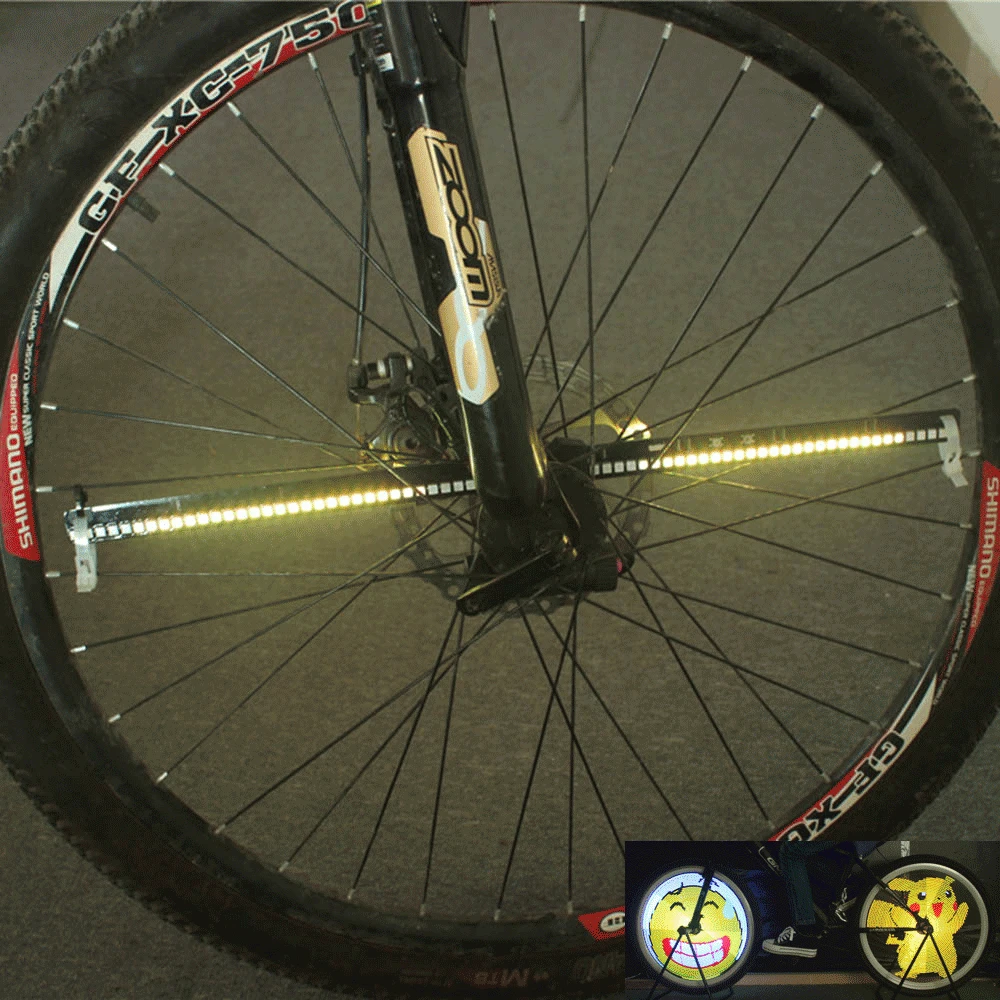 Perfect LIXADA 128 RGB LEDs Bike Bicycle Wheel Light Water Resistant Anti-shock Spoke Light Color Changing Programmable Bike Light 0