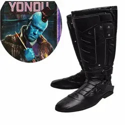 Стражи Галактики Vol yondu костюм Косплэй Обувь Сапоги и ботинки для девочек взрослых черные зимние ботинки для костюмированной вечеринки l0516