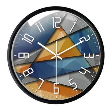 

Creative modern clock quartz clock Fashionable Nordic style living room bedroom wall clock Mute design dual use mode
