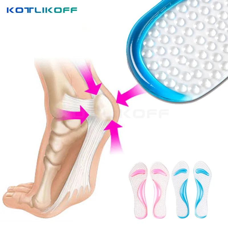 KOTLIKOFF гель для ухода за ногами 3/4 женские стельки с супинатором и подушкой ортопедические и ортопедические туфли на высоком каблуке колодки и сандалии