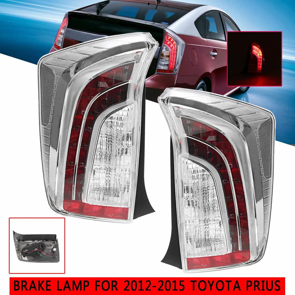 

Car Led Taillights For Toyota Prius 2012 2013 2014 2015 Reverse Brake Lamp Turn Signal Light Rear Fog Light Drl with harness