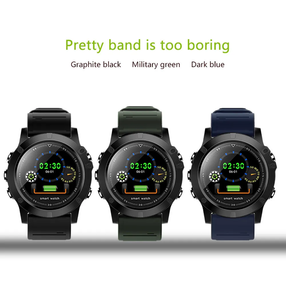 

Smart Watch Sports Waterproof Heart Rate Blood Pressure Monitor For iOS