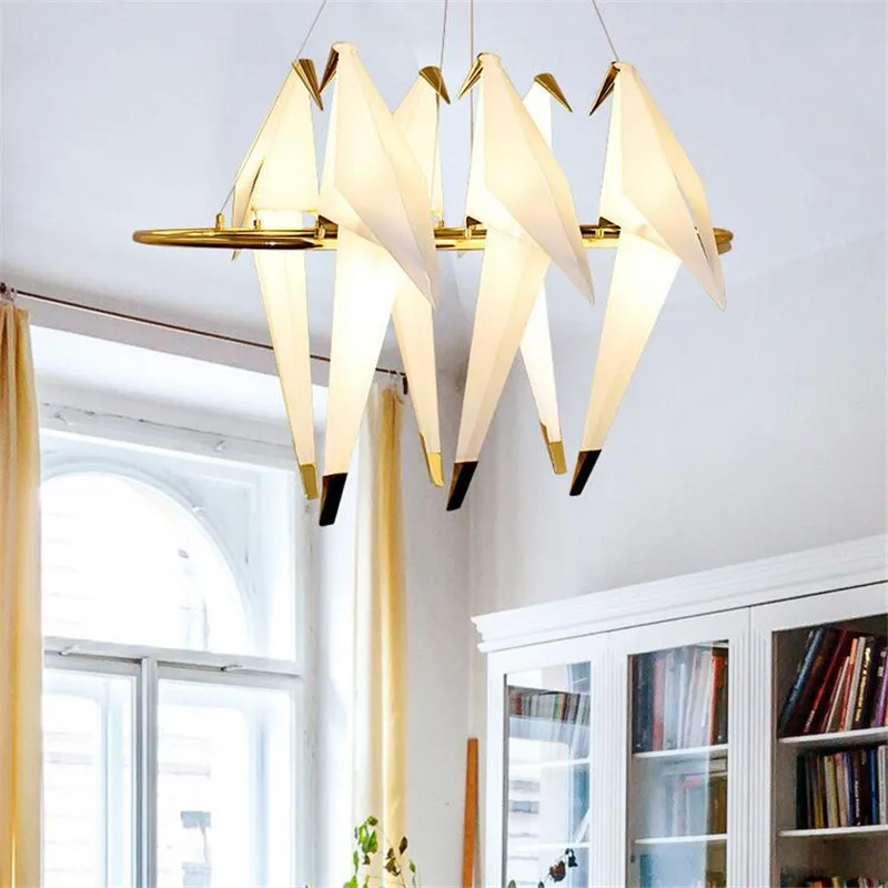 Gold Bird Cage Pendant Lamp