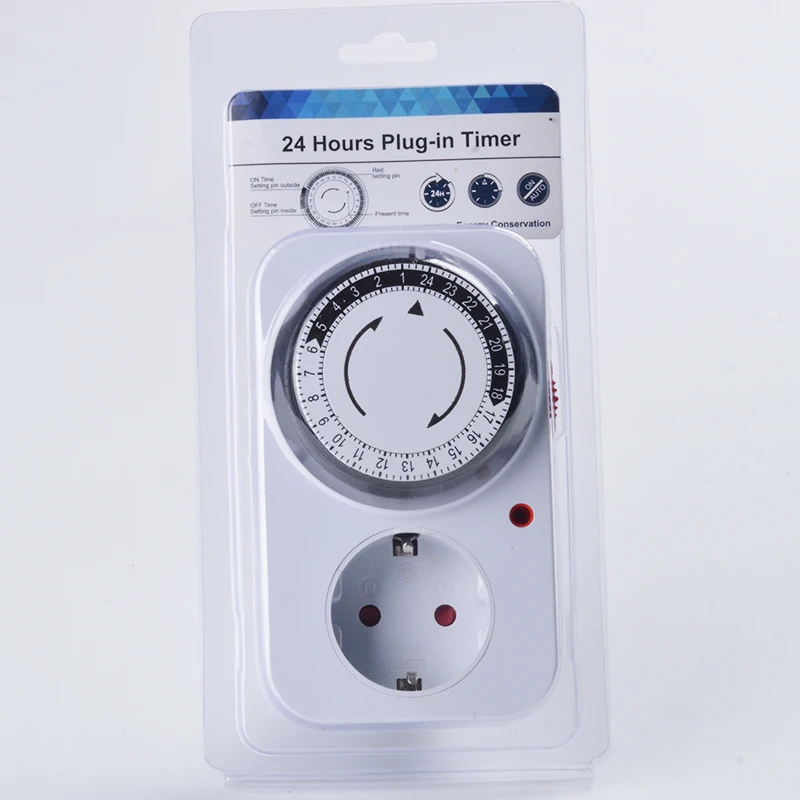 Timer Switch 24 Hour Programmable Timer Switch Universal Socket Mechanical Timer 220V 16A Europe Plug EU plug EU socket Programmable Timer Switch Time Switch