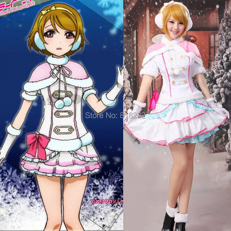 Love Live школьный идол проект Снежная галяция Koizumi Hanayo Cappa Топы платье униформа наряд