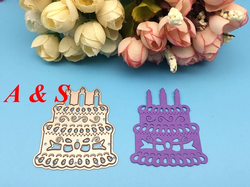  Y422 METAL CUTTING DIES Happy Birthday Cake Scrapbook card invitation paper craft party decor embos - 32852976565