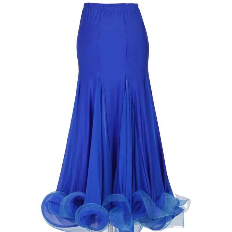 Юбка Женская длинная для взрослых Бальных тренировок фламенко современное