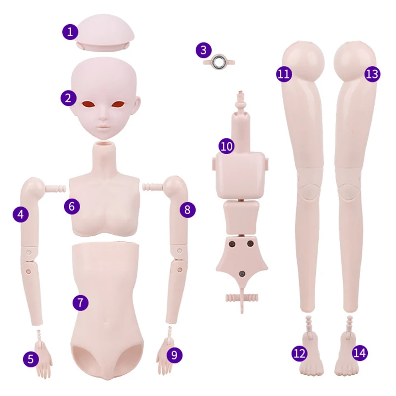 23 подвижных сустава 56 см 1/3 BJD куклы для макияжа тела женские обнаженные женщины bjd куклы тела модные куклы игрушки для девочек Подарки