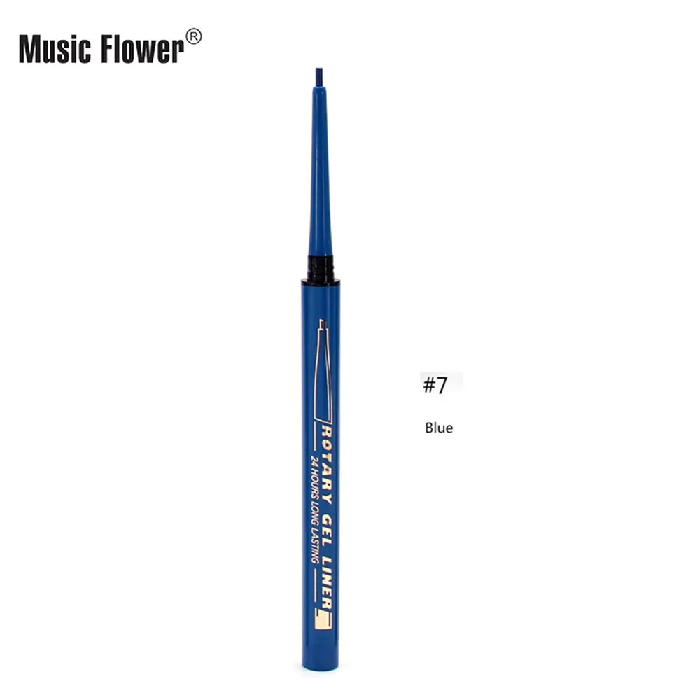 Music Flower, быстро сохнет, красочная подводка для глаз ручка с натуральным водостойкая стойкая antidyeing 8 цветов косметика для глаз - Цвет: 7