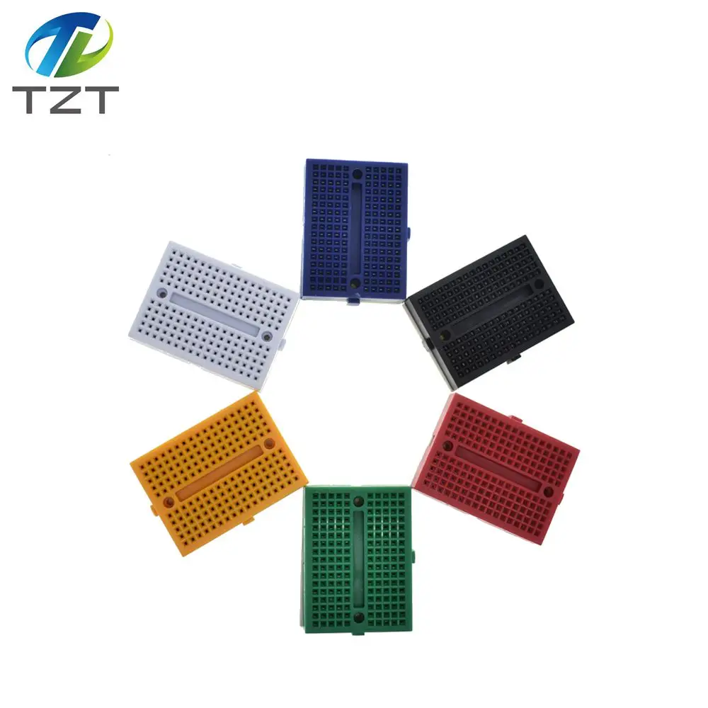

TZT SYB-170 Mini Solderless Prototype Breadboard 170 Tie-points 35*47*8.5mm for arduino Diy Kit