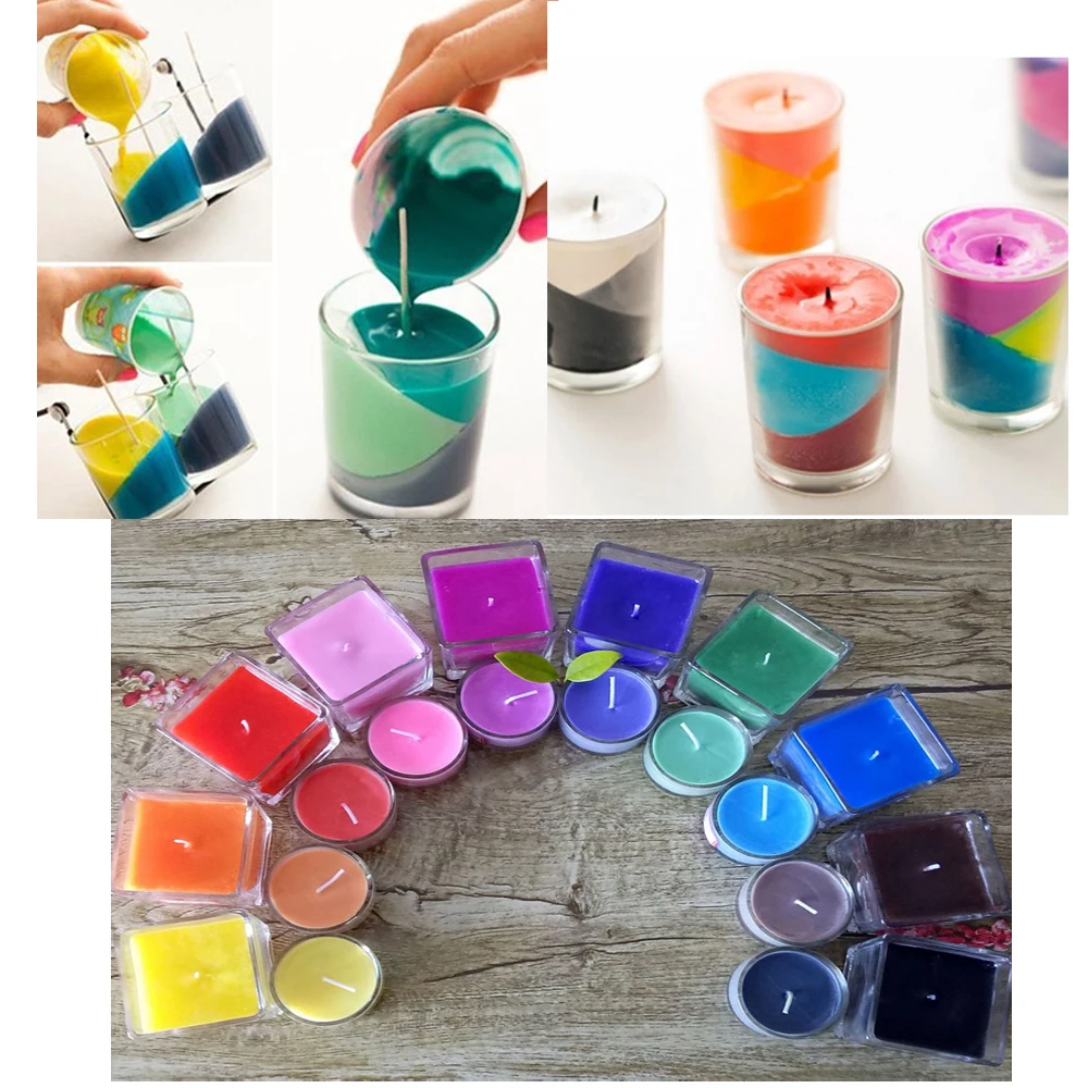 

5g/Bag Candle Dye Pigment Chips Flake Plant Dyes For Paraffin or Soy Wax Candle Dyeing Coloring Craft Supplies
