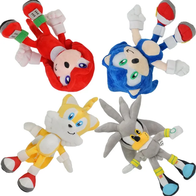 Cheap 4PCS/Set Sonic 23CM Plush Toy Hedgehog Movies & TV Game Plush Doll Toys Soft Stuffed Plush Toys For Kids