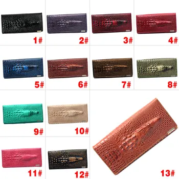 

Fashion New Women 3D Crocodile Pattern Hard Cover Type Wallet Handbag Best Sale-WT