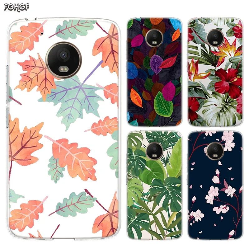 Flower Leaf Silicone Hull Shell Back Case For Motorola MOTO G5 G5S G6 E4 E5 Plus G4 Play Riverdale Cover |