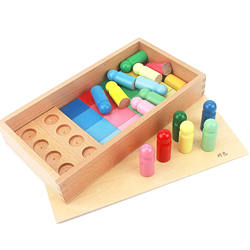  Montessori Materials Baby Toy Montessori Color Matching Color Resemblance Sorting Early Childhood P