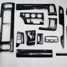 2005 HIACE центральная консоль наклейки защитная оболочка 14 шт RHD пианино черный