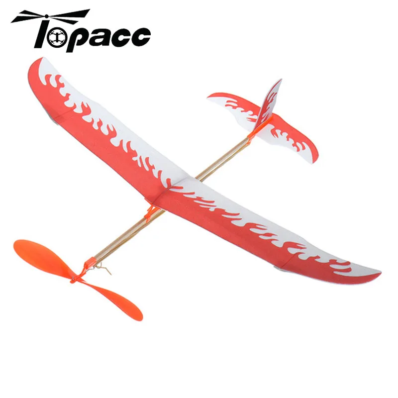 

Aircraft Model DIY Plane Easy Assemble Elastic Rubber Band Powered Airplane Fly Toy Kit Kids Educational Outdoor Flying Toy