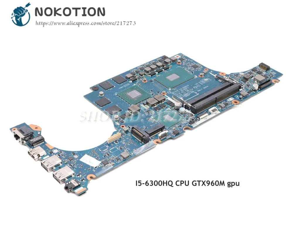 cheap NOKOTION BCV00 LA D991P Main Board For Dell Inspiron 15 7566 Laptop motherboard GTX 960M GPU I5 6300HQ CPU DDR4
