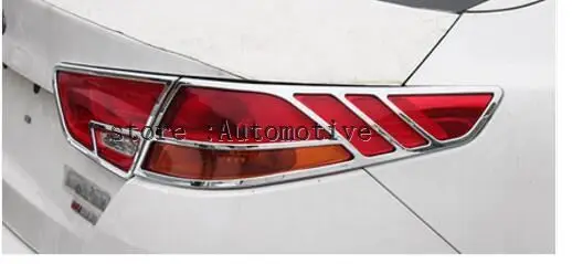 

Chrome rear tail light lamp cover trim 4PCS\SET FOR 2014 2015 FOR kia K5 optima 2 PCS