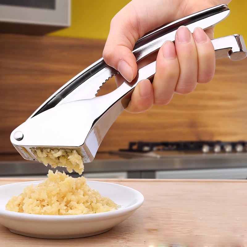 Garlic Press Stainless Zinc Alloy Crusher Garlic Presses Hand Press