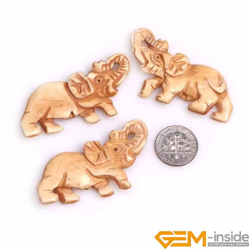 

Big Carved Bone Animal Beads DIY Loose Bead For Jewelry Making Bulk 3 PCS To Sale Wholesale