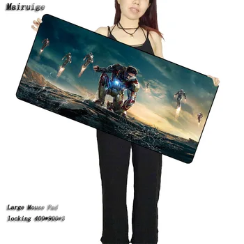 

Mairuige Iron Man Large 900*400 Speed Keyboards Mat Rubber Gaming Mouse pad Desk Mat for Game Player Desktop PC Computer Laptop