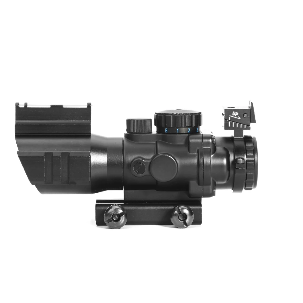 Tratical 4X32 Riflescope Compact Hunting Scope Red Green Blue Aimpoint Fiber Reflex Sight With 20MM Rail Hunting Optics Tratical 4X32 Riflescope Compact Hunting Scope Red Green Blue Aimpoint Fiber Reflex Sight With 20MM Rail Hunting Optics