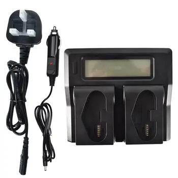 

DSTE LC-E19 UK Plug Dual Battery Charger for Canon LP-E19 LP-E4N LP-E4 Camera Battery