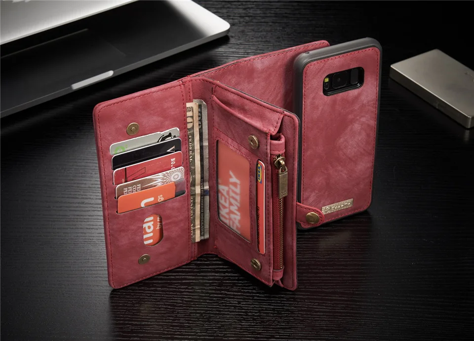 best galaxy s22 ultra case CaseMe S22 Ultra Case For Samsung S22 Galaxy S21 S10 9 Plus A33 A53 Leather Zipper Phone Wallet For Samsung S22 Ultra Phone Case galaxy s22 ultra leather case